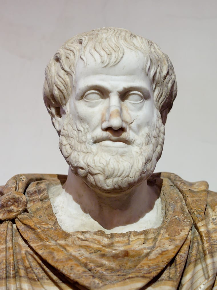Chân dung Aristotle — tượng bán thân bằng đá cẩm thạch, bản La Mã chép theo nguyên mẫu đồng của Lysippos