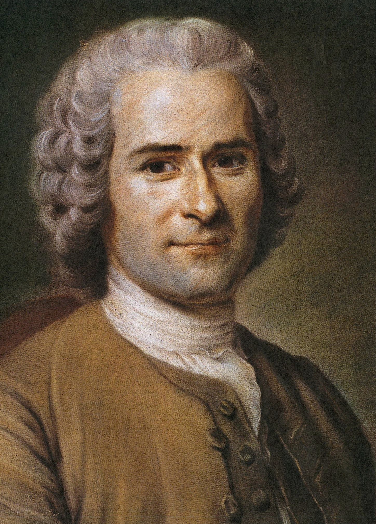 Chân dung Jean-Jacques Rousseau — tranh phấn màu (pastel)