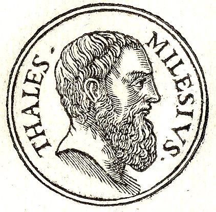 Chân dung Thales xứ Miletus — bản khắc đồng thời Phục hưng
